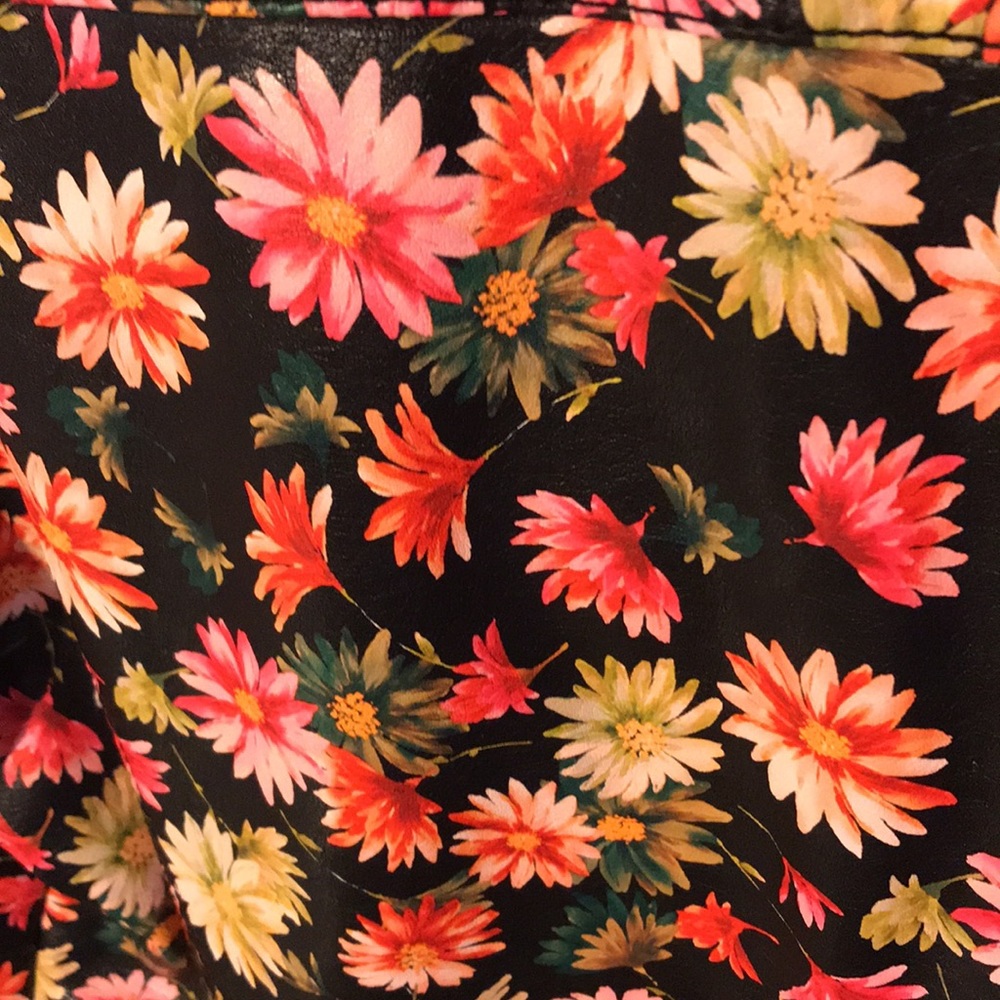 Xhilaration faux leather floral jacket - Picture 3 of 3